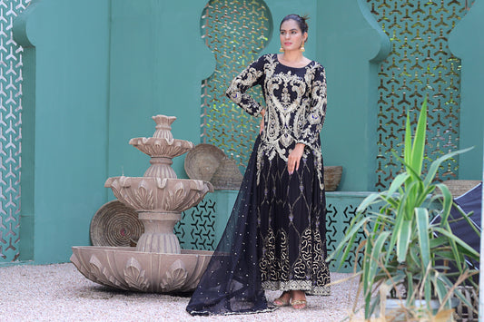 Rafia Khas Formal Maxi Dress 03