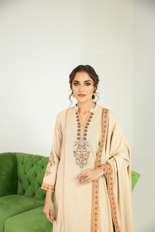 Sakeena Hasan 3pc Karandi Dress 02