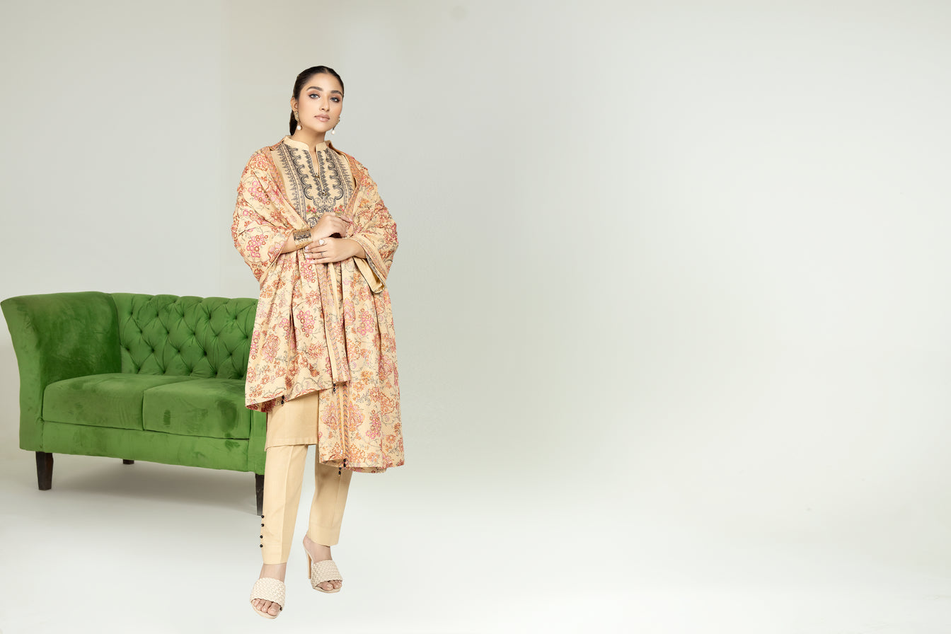 Sakeena Hasan 3pc Karandi Dress 04