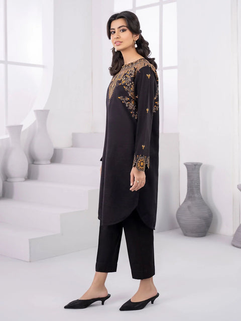 2pc LimeLight Khaddar Dress U2087S-Black