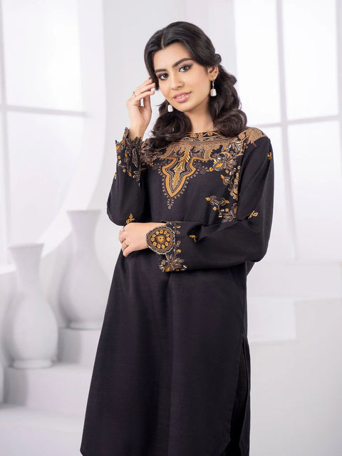 2pc LimeLight Khaddar Dress U2087S-Black