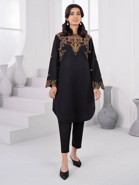 2pc LimeLight Khaddar Dress U2087S-Black