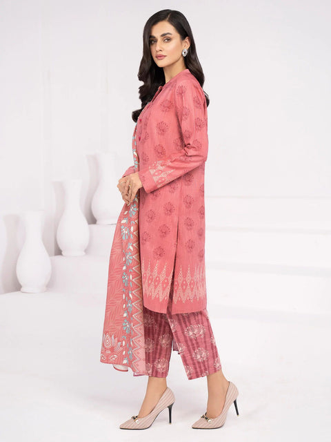 3pc LimeLight Khaddar Dress U2119-Pink