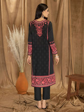 2pc LimeLight Khaddar Dress U2636-Black