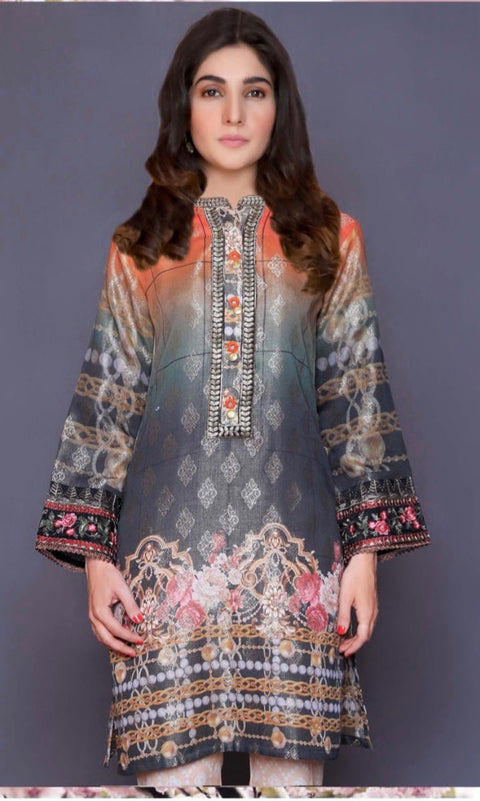 Jacquard Ready to Wear Embroidered Kurta by Simrans 07