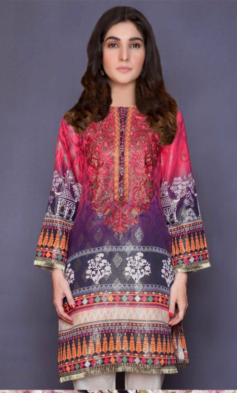 Jacquard Ready to Wear Embroidered Kurta by Simrans 05