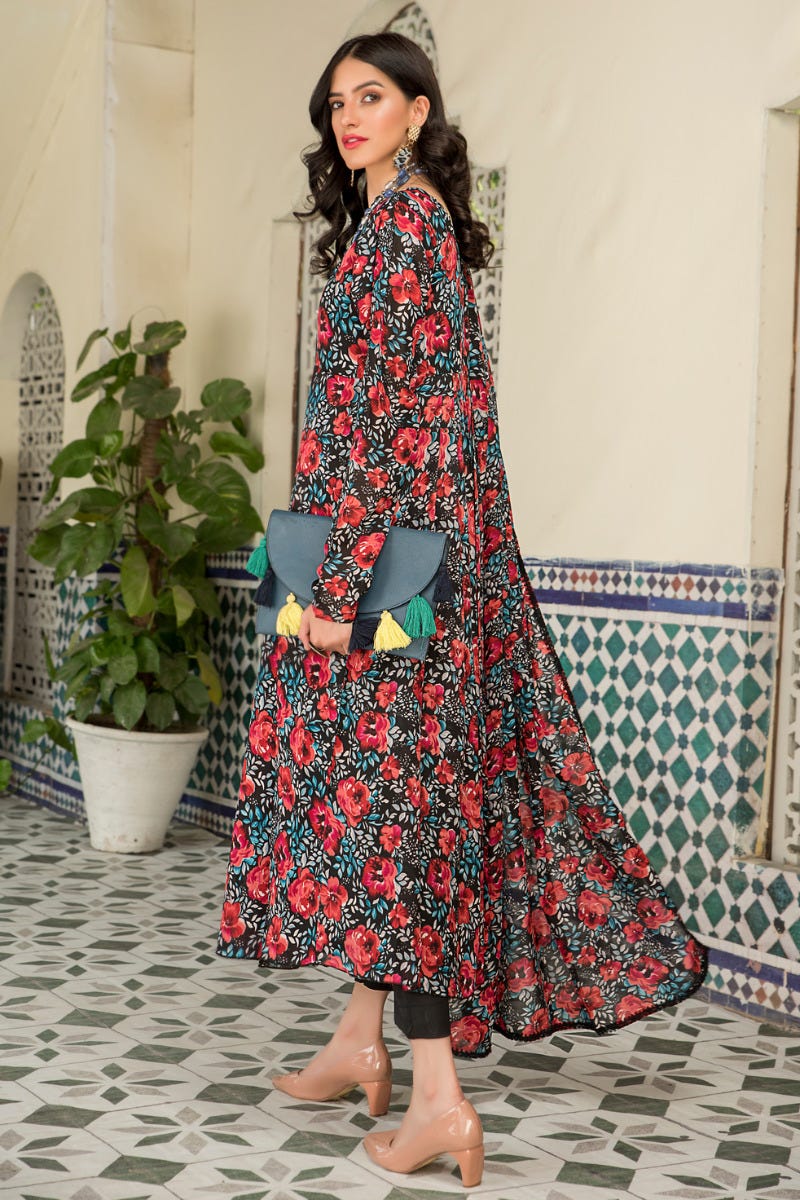 Ready to Wear Chiffon 3 Pcs Dress by Aabpara 01