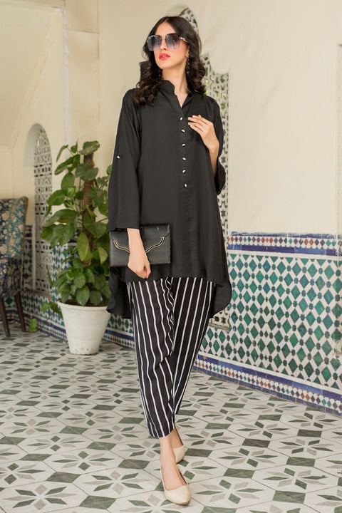 Ready to Wear Linen 2 Pcs Dress by Aabpara 08