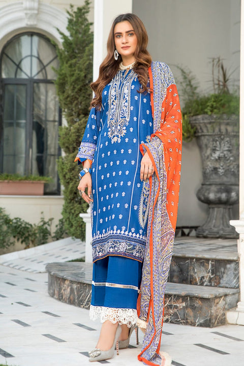 Ready to Wear 3 Pcs Lawn Embroidered Dress by Aabpara 05