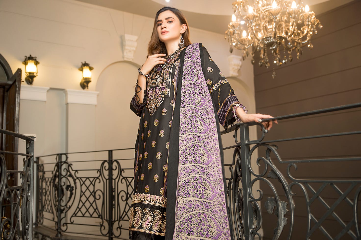 Ready to Wear 3 Pcs Lawn Embroidered Dress by Aabpara 10
