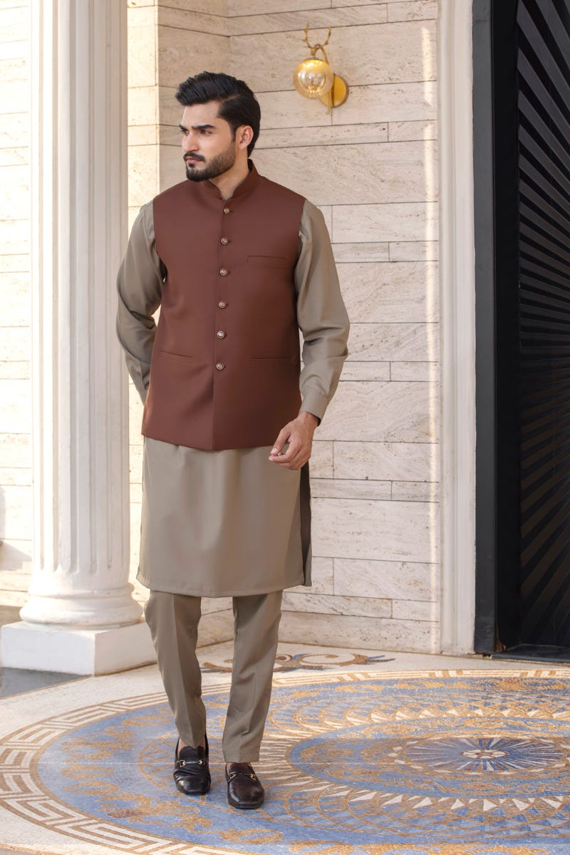 Men Ready to Wear Waistcoat by Aban 09