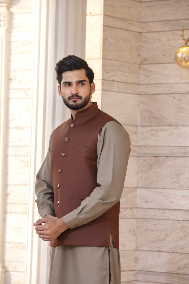 Men Ready to Wear Waistcoat by Aban 09