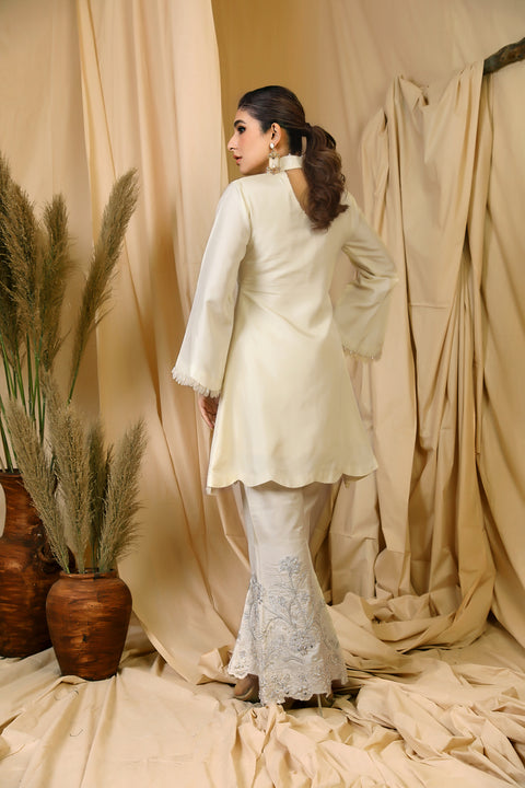 korean raw silk dress DALILA
