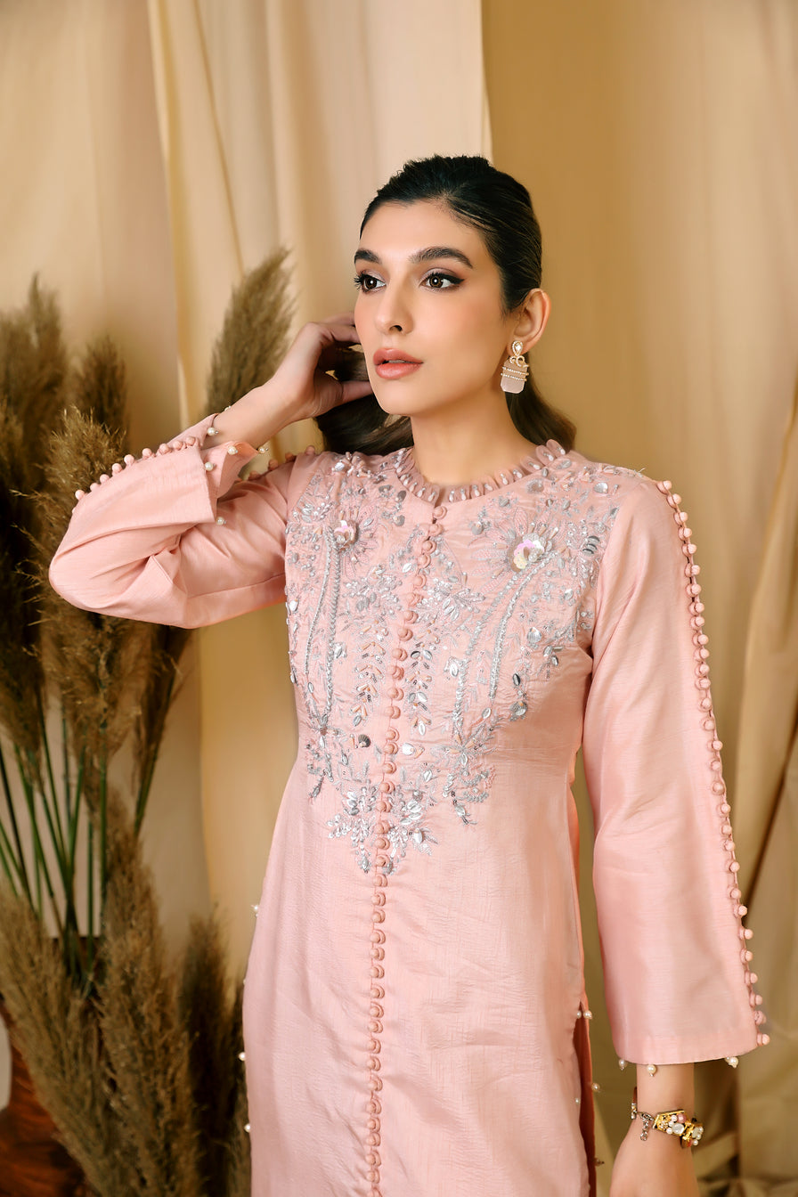 Premium Luxury Raw Silk Dress by Ain 13