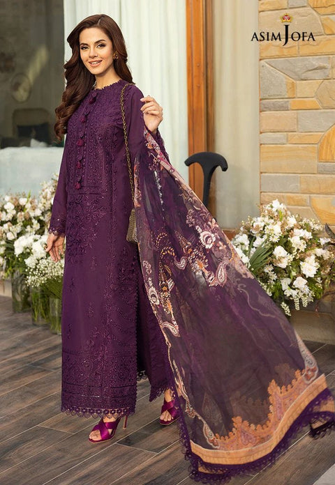 Asim Jofa Luxury Lawn Embroidered Collection 01
