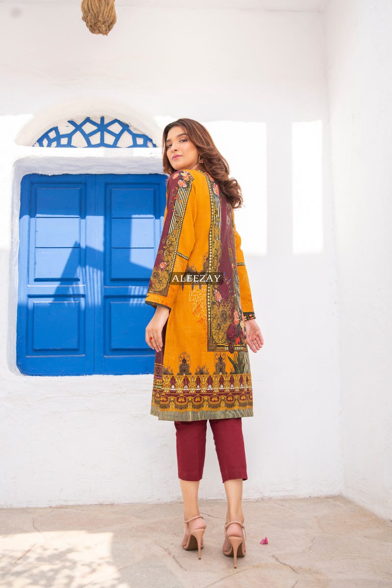 Ready to Wear 2 Pcs Dress with Handwork Details by Aleezay 03