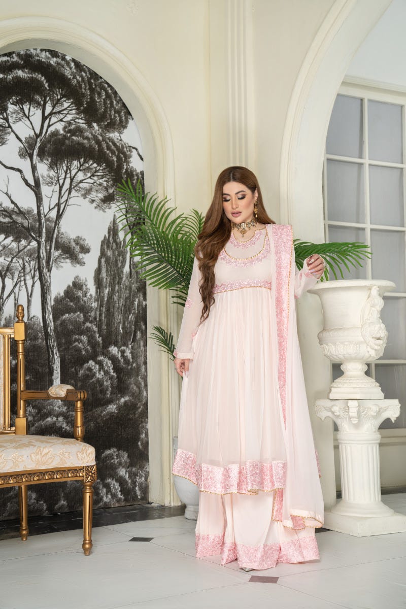 Luxury Formal Ready to Wear Emrboidered Dress by Aleezay 08