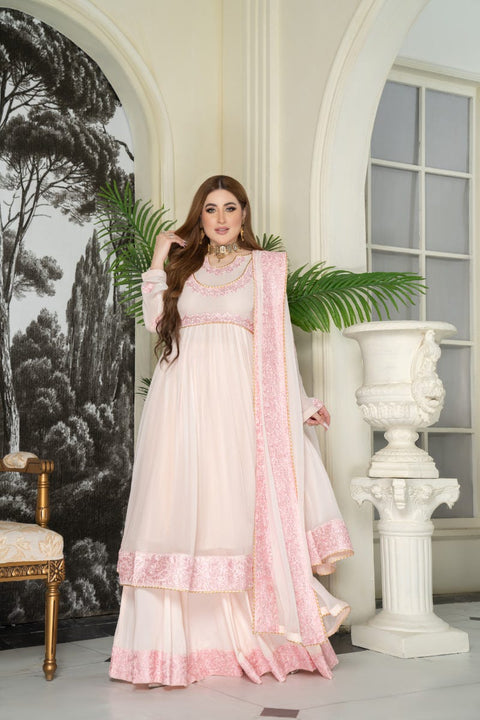 Luxury Formal Ready to Wear Emrboidered Dress by Aleezay 08
