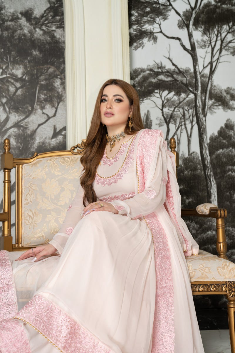 Luxury Formal Ready to Wear Emrboidered Dress by Aleezay 08