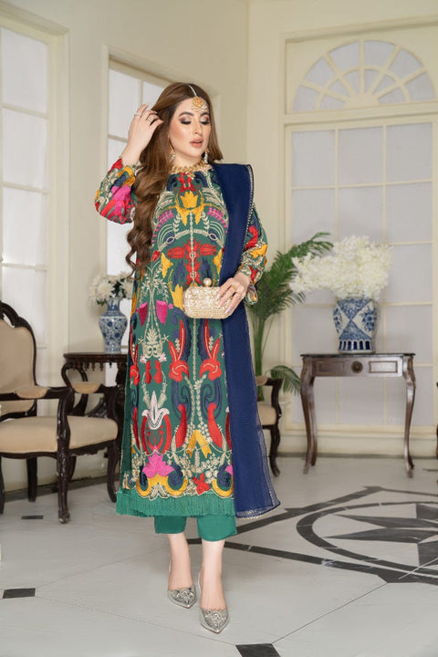 Luxury Formal Ready to Wear Emrboidered Dress by Aleezay 04