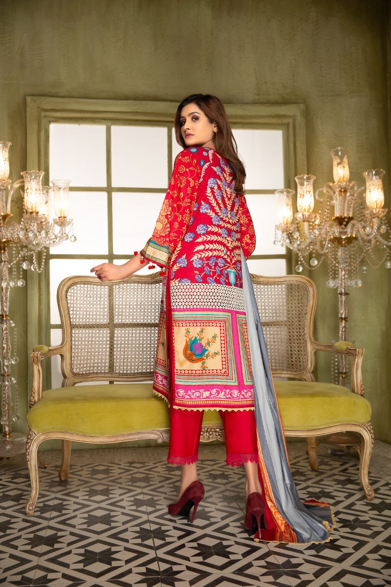 Winter Ready to Wear 3 Pcs Embroidered Dress by Aleezay 05