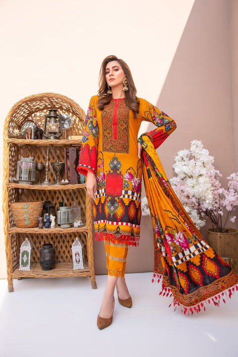 Ready to Wear 3 Pcs Embroidered Collection by Aleezay 01