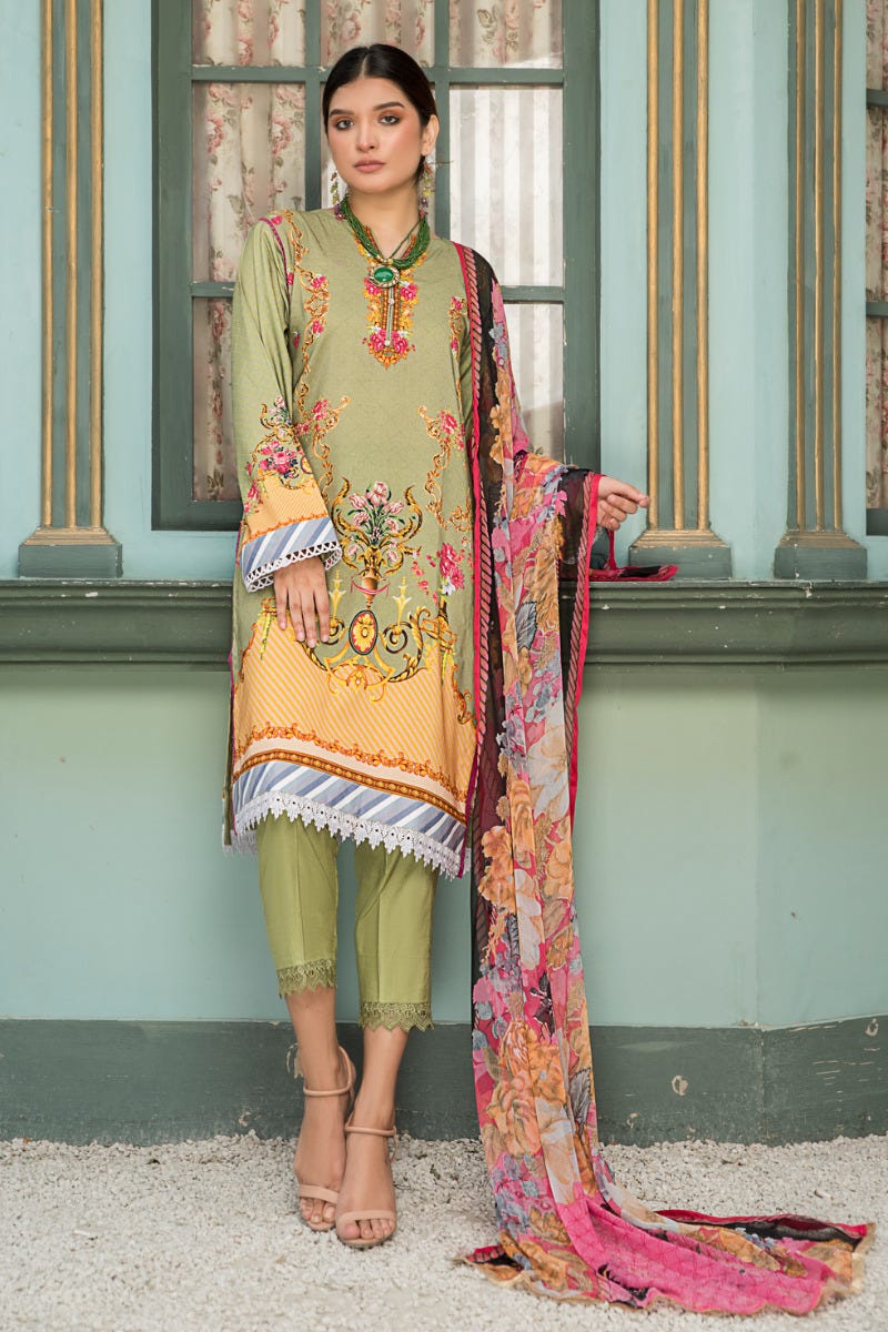 Spring Ready to Wear 3 Pcs Embroidered Collection by Aleezay 05