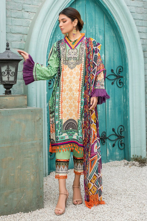 Spring Ready to Wear 3 Pcs Embroidered Collection by Aleezay 01