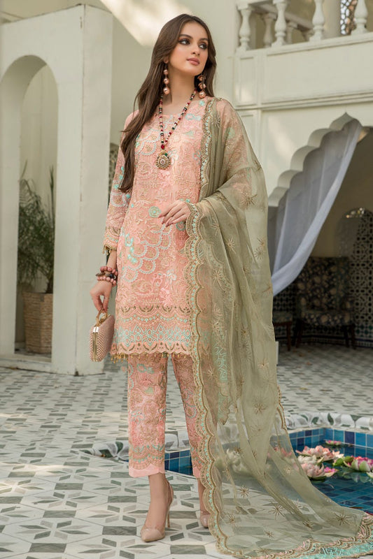 Chiffon Ready to Wear Embroidered Collection by Aleezay 07