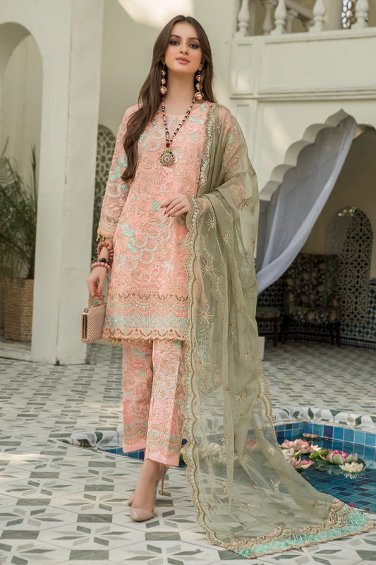 Chiffon Ready to Wear Embroidered Collection by Aleezay 07