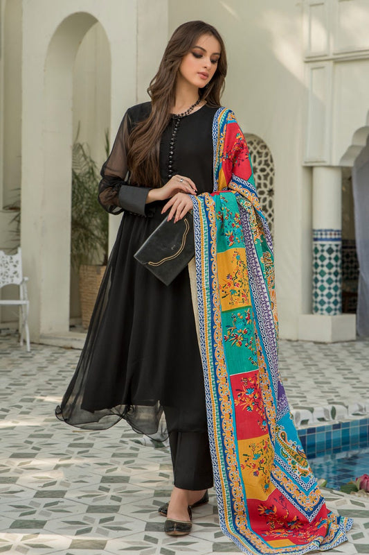 Chiffon Ready to Wear Embroidered Collection by Aleezay 04