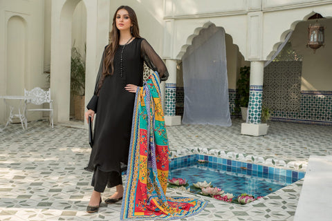 Chiffon Ready to Wear Embroidered Collection by Aleezay 04