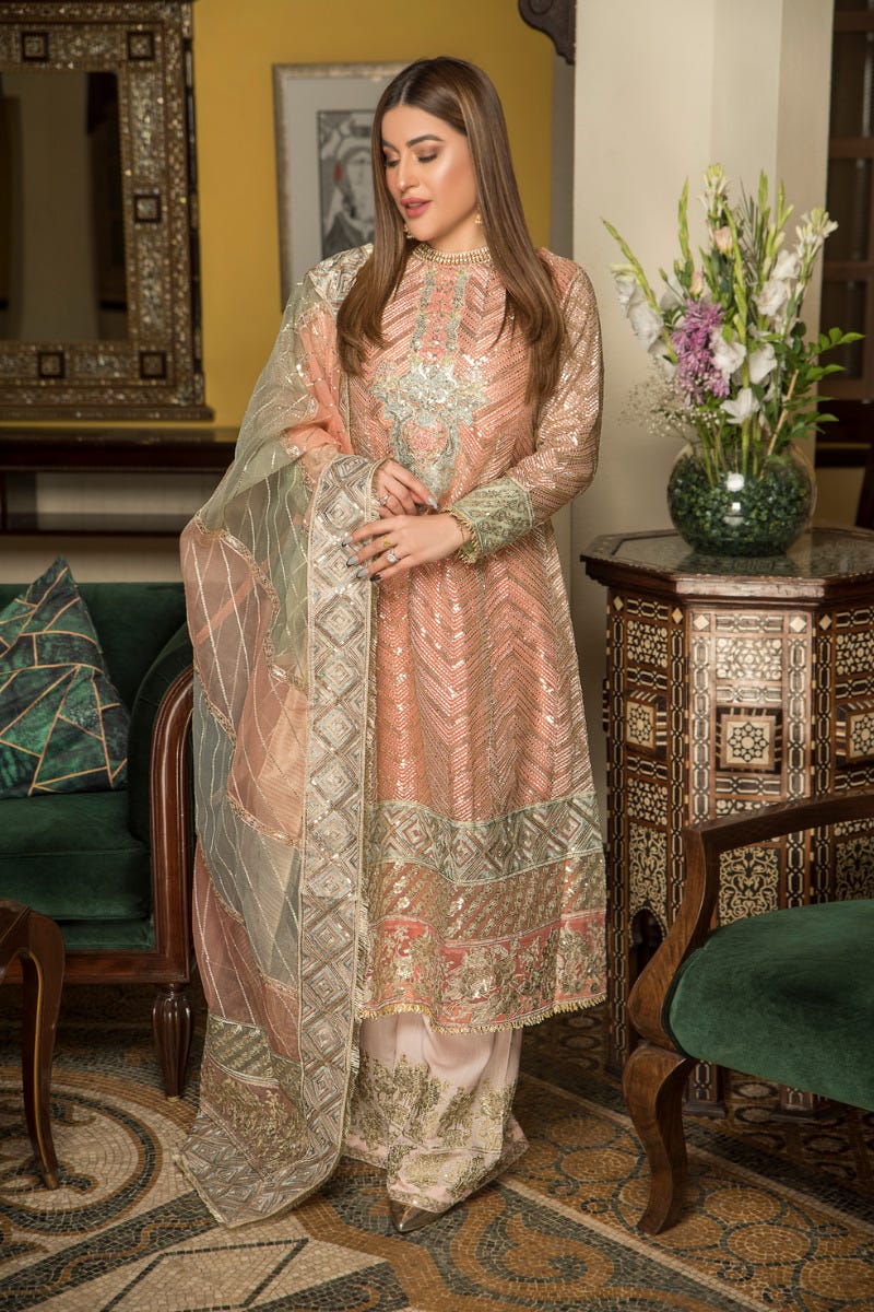 Formal Ready to Wear 3 Pcs Collection by ALeezay 04