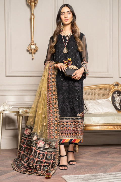 Luxury Formal Chiffon Embroidered Collection by Aleezay 08