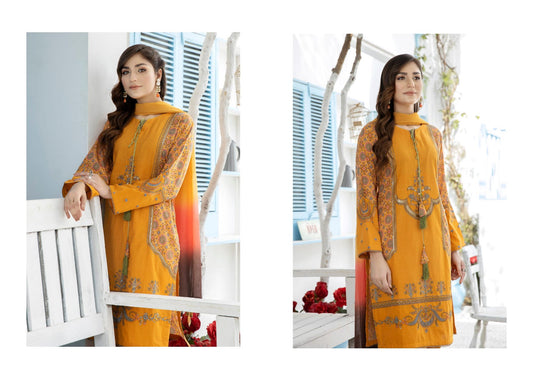 Eid Ready to Wear Embroidered Collection by Mona 02