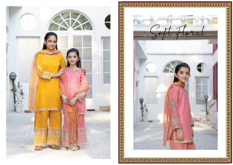 Kids Eid Ready to Wear Embroidered Collection by Mona 06
