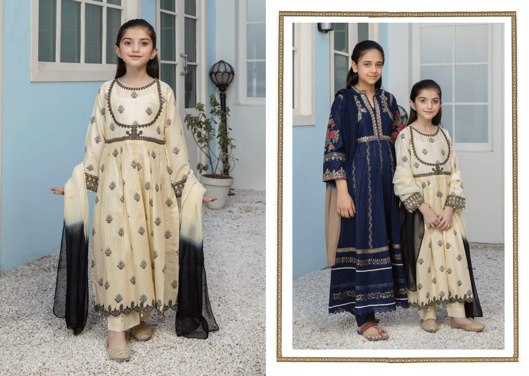 Kids Eid Ready to Wear Embroidered Collection by Mona 01