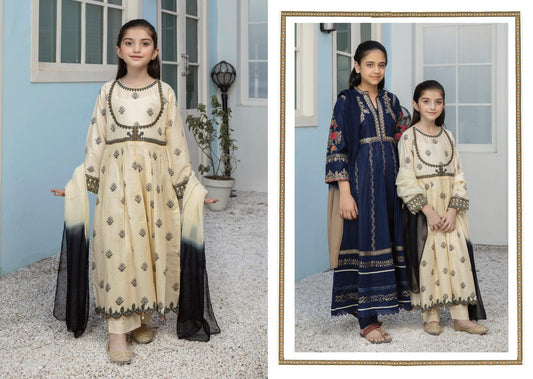 Kids Eid Ready to Wear Embroidered Collection by Mona 08