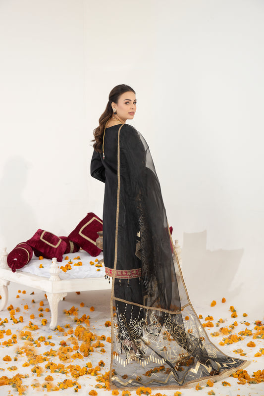 Mona Raw Silk Formal Dress 01
