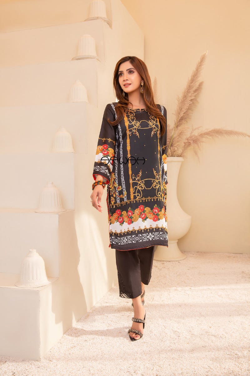 Silk Ready to Wear Kurta by Arwah 02