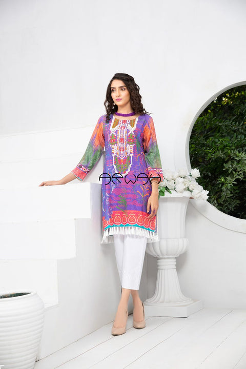 Winter Ready to Wear Embroidered Kurta by Arwah 04