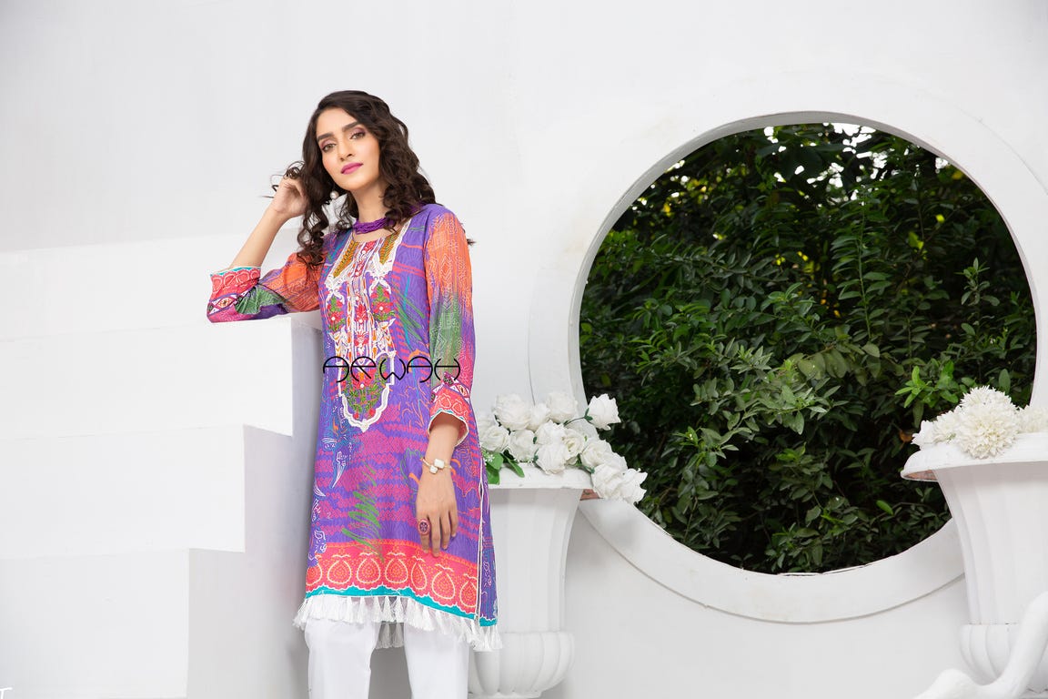 Winter Ready to Wear Embroidered Kurta by Arwah 04