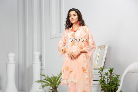 Winter Ready to Wear Embroidered 3 Pcs Dress by Arwah 13