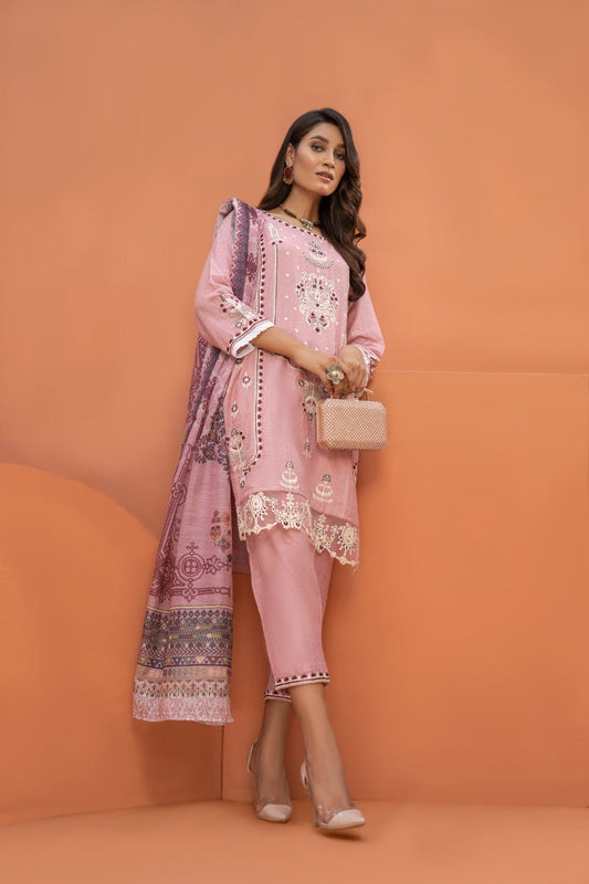 Ready to Wear Embroidered Lawn Collection by Arwah 05