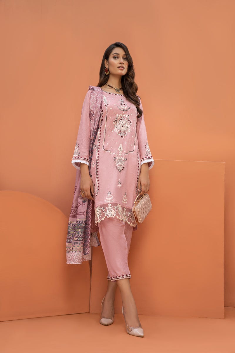 Ready to Wear Embroidered Lawn Collection by Arwah 05