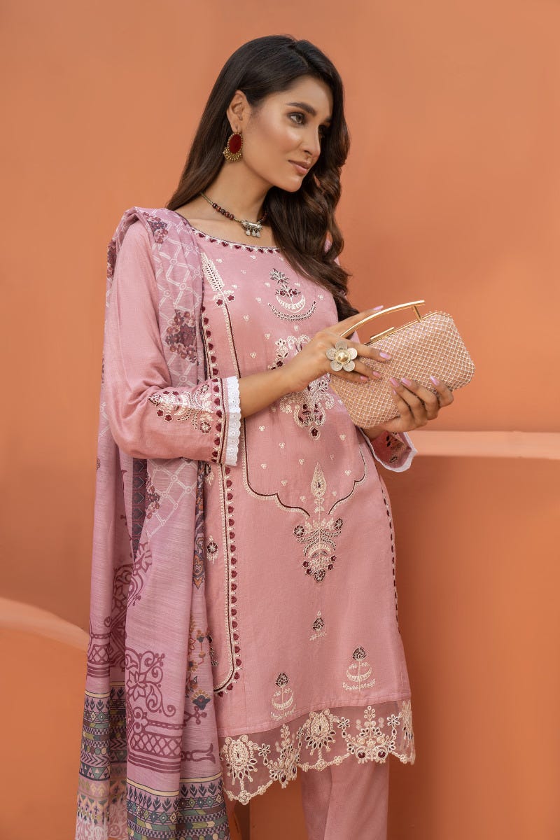 Ready to Wear Embroidered Lawn Collection by Arwah 05