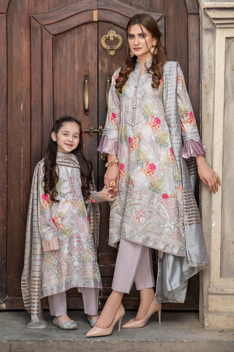 Kids Ready to Wear 3 Pcs Lawn Collection by Arwah 02
