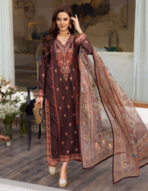 Asim Jofa Luxury Lawn Embroidered Collection 08