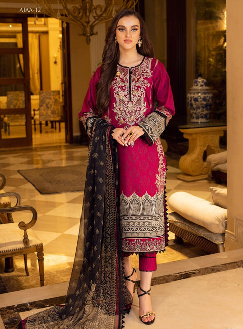 Asim Jofa Luxury Lawn Embroidered Collection 12