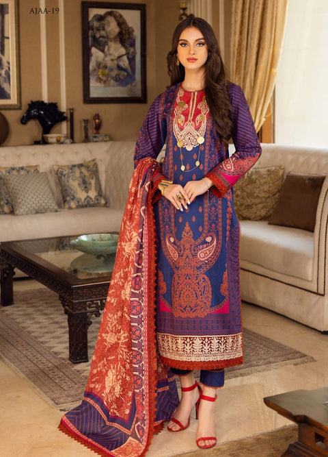 Asim Jofa Luxury Lawn Embroidered Collection 19